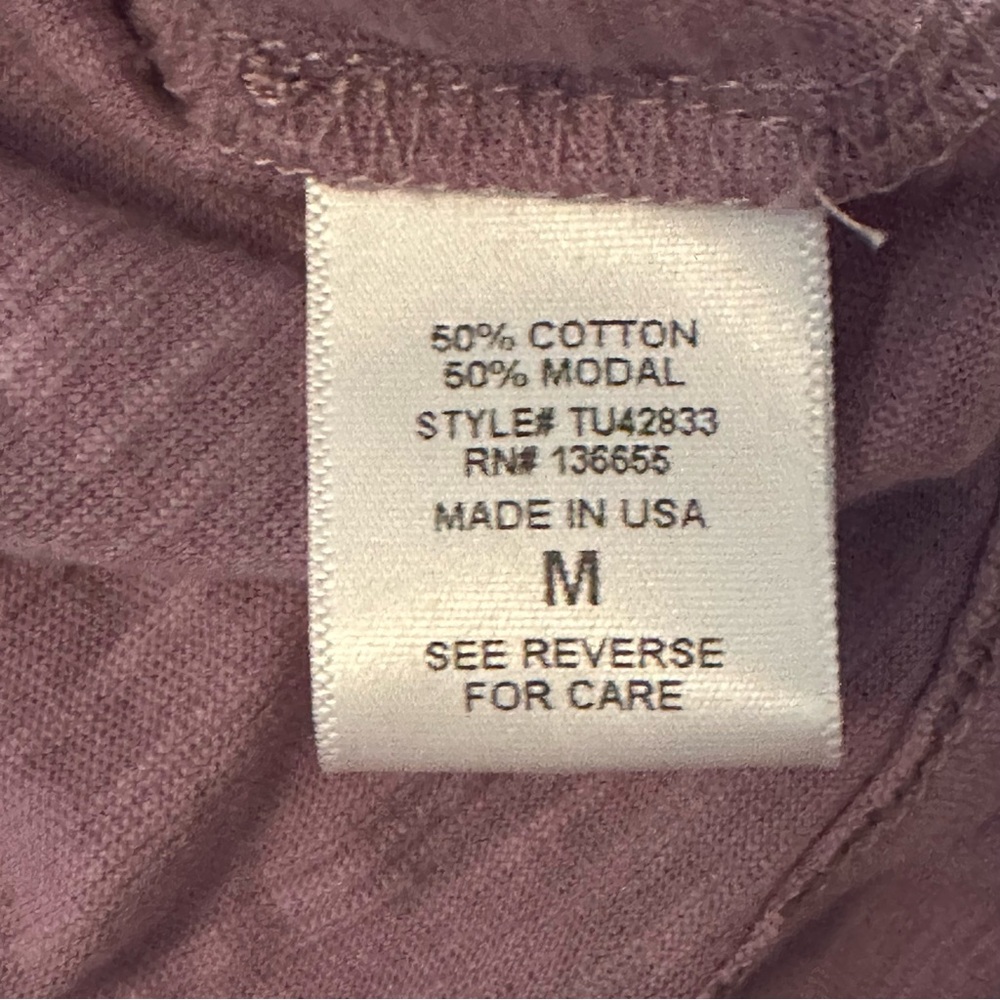 Beacon Apparel by Stitchfix 3/4 sleeve purple top size medium - Picture 11 of 11